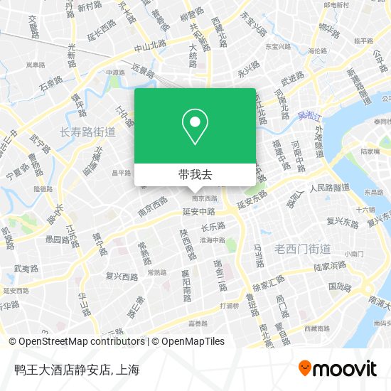 鸭王大酒店静安店地图