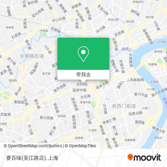 赛百味(吴江路店)地图