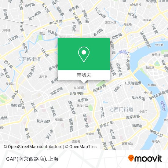 GAP(南京西路店)地图
