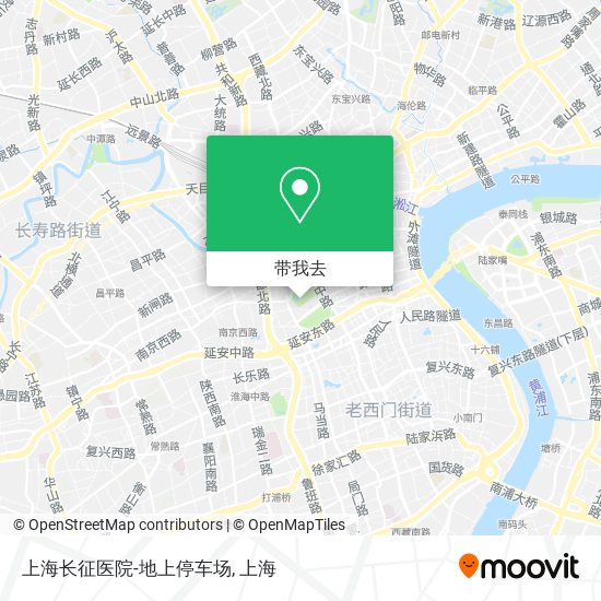 上海长征医院-地上停车场地图