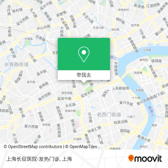 上海长征医院-发热门诊地图