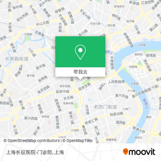 上海长征医院-门诊部地图