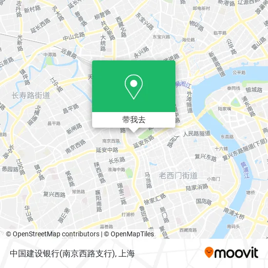 中国建设银行(南京西路支行)地图