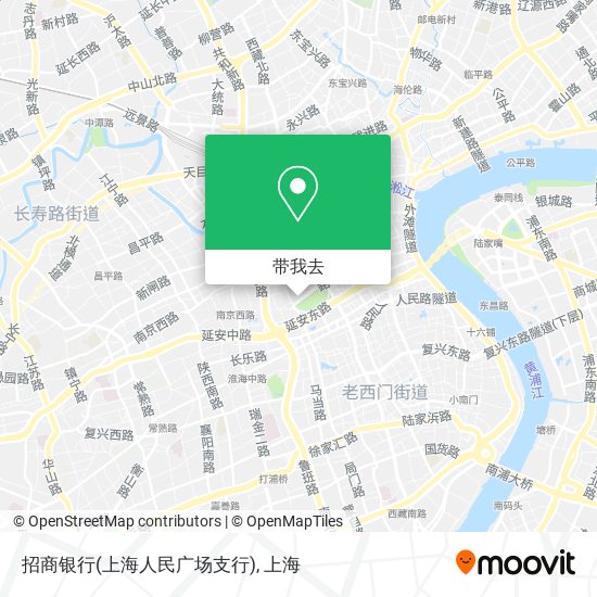 招商银行(上海人民广场支行)地图