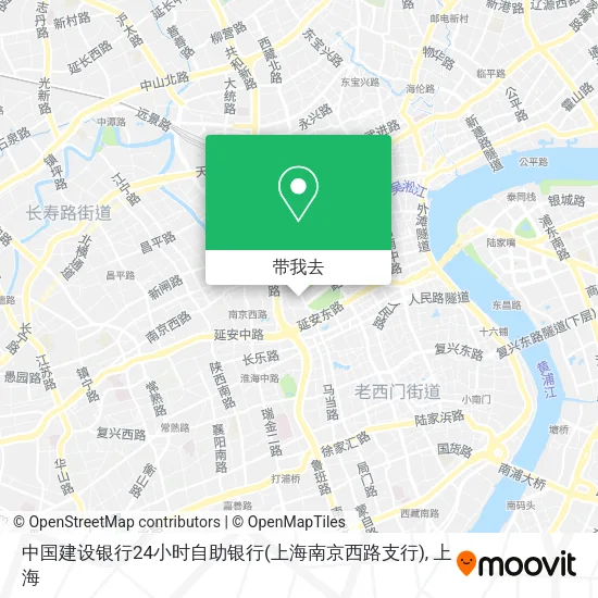 中国建设银行24小时自助银行(上海南京西路支行)地图
