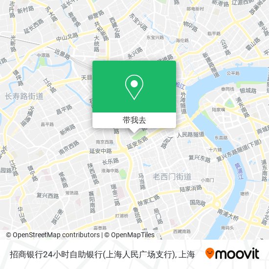 招商银行24小时自助银行(上海人民广场支行)地图
