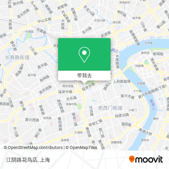 江阴路花鸟店地图