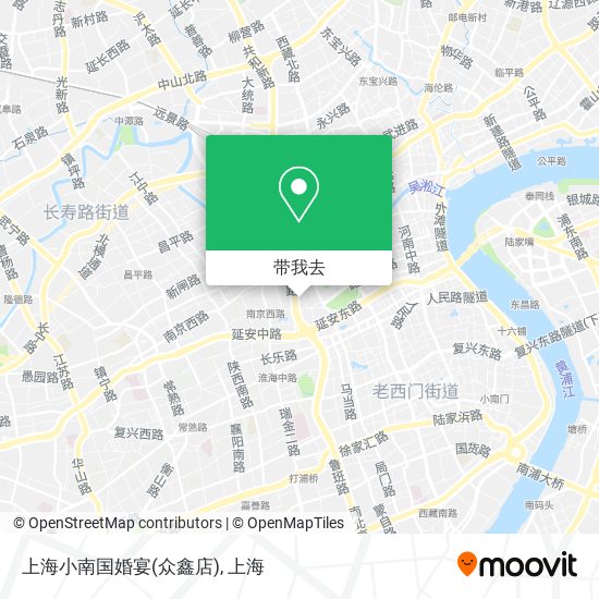 上海小南国婚宴(众鑫店)地图