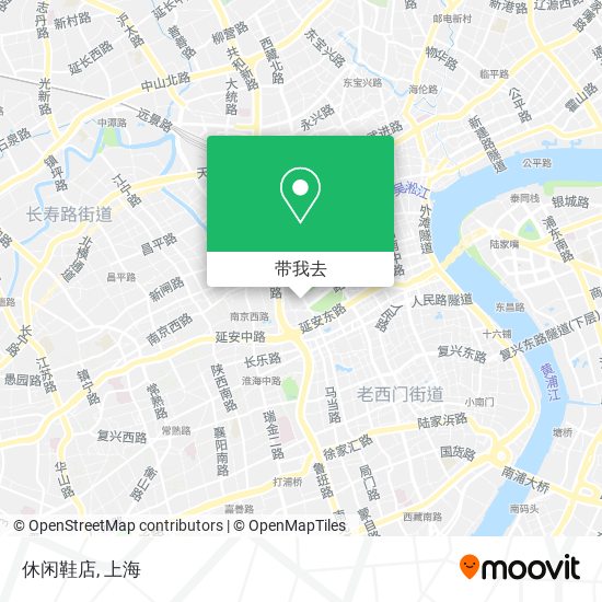 休闲鞋店地图