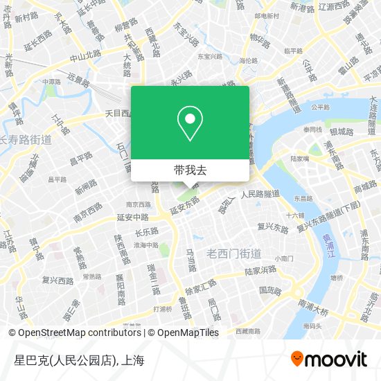 星巴克(人民公园店)地图