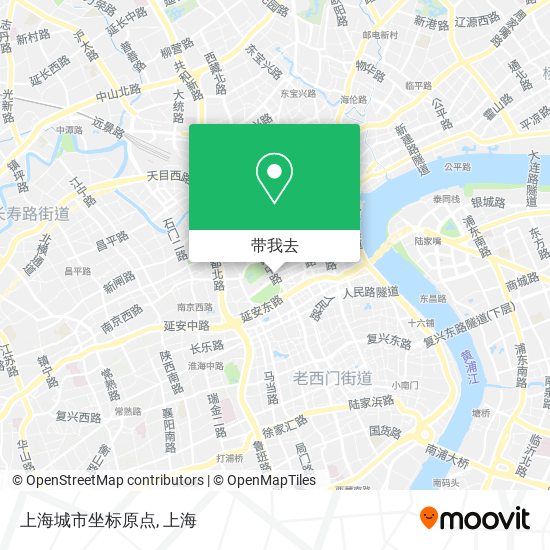上海城市坐标原点地图