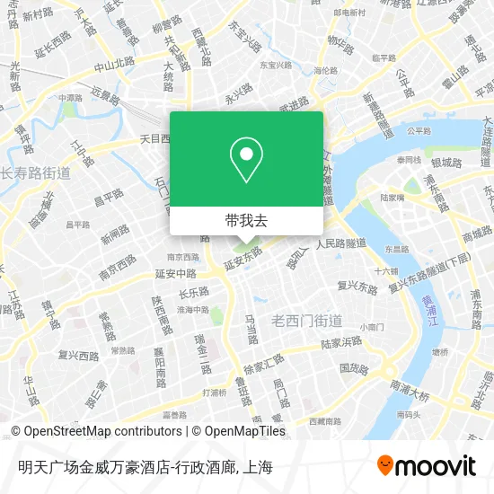 明天广场金威万豪酒店-行政酒廊地图