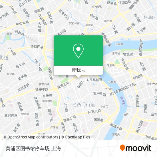 黄浦区图书馆停车场地图