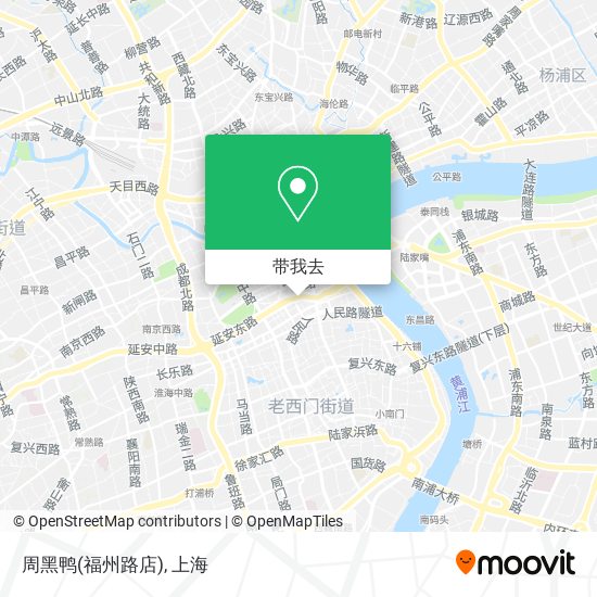 周黑鸭(福州路店)地图