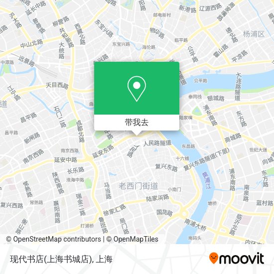 现代书店(上海书城店)地图
