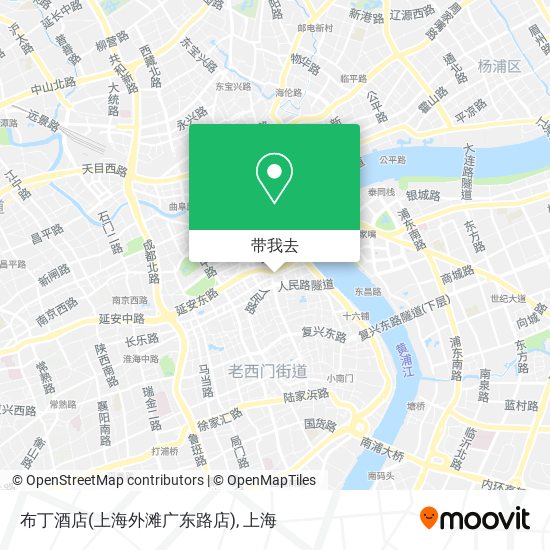布丁酒店(上海外滩广东路店)地图