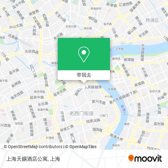 上海天赐酒店公寓地图