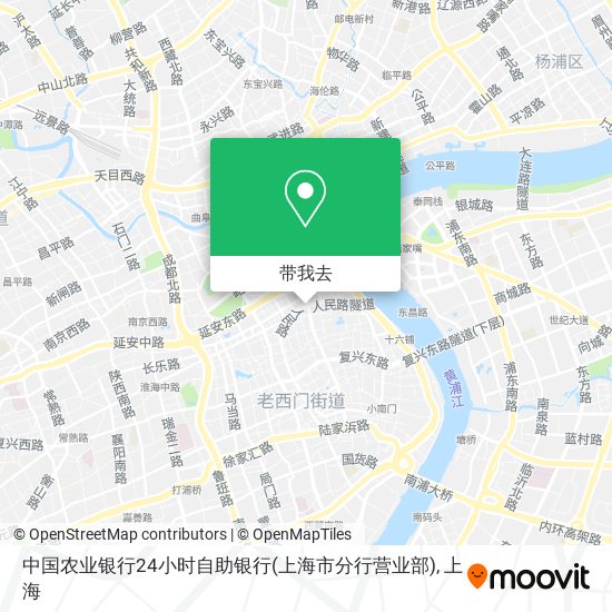 中国农业银行24小时自助银行(上海市分行营业部)地图