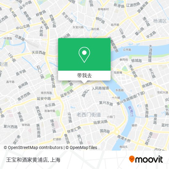 王宝和酒家黄浦店地图