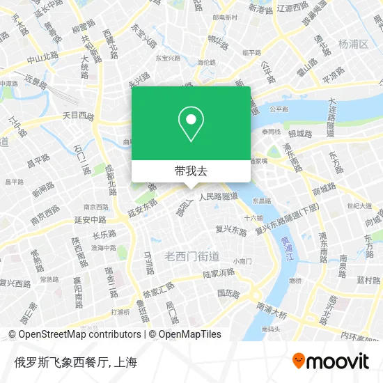 俄罗斯飞象西餐厅地图