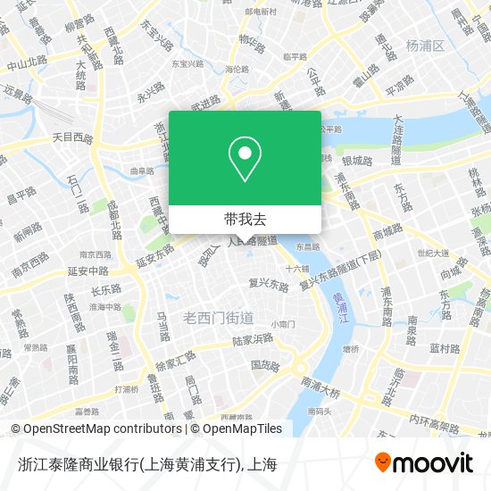 浙江泰隆商业银行(上海黄浦支行)地图