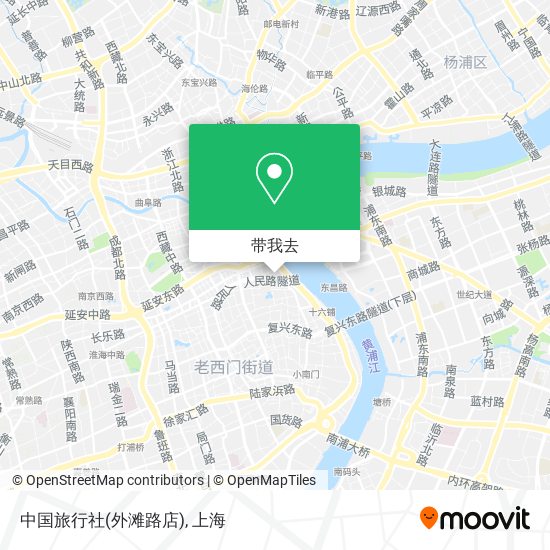 中国旅行社(外滩路店)地图