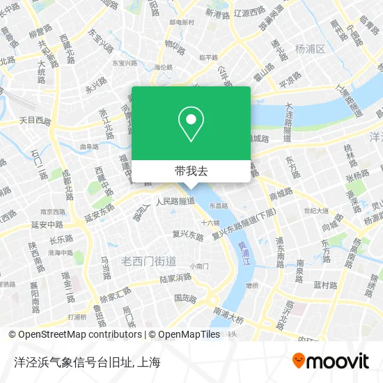 洋泾浜气象信号台旧址地图