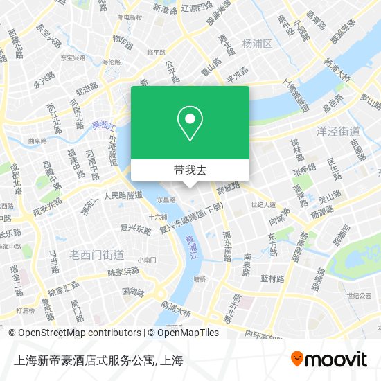 上海新帝豪酒店式服务公寓地图