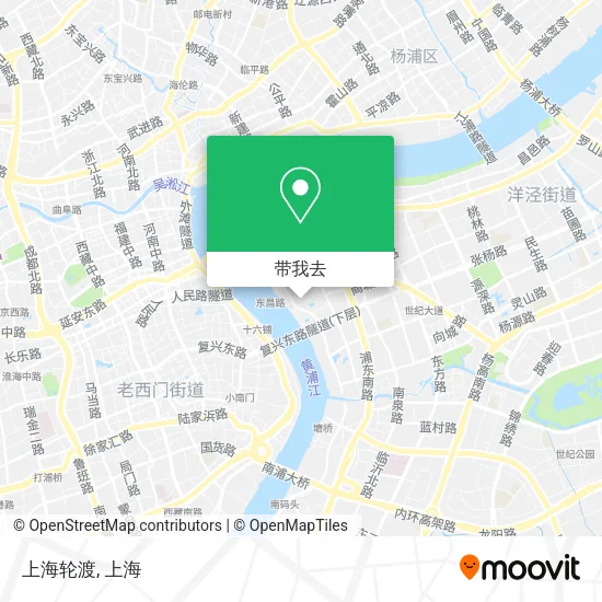 上海轮渡地图