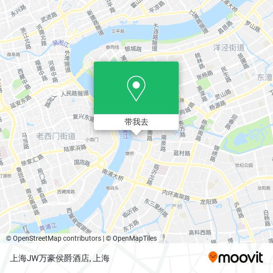 上海JW万豪侯爵酒店地图