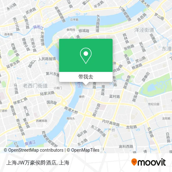 上海JW万豪侯爵酒店地图