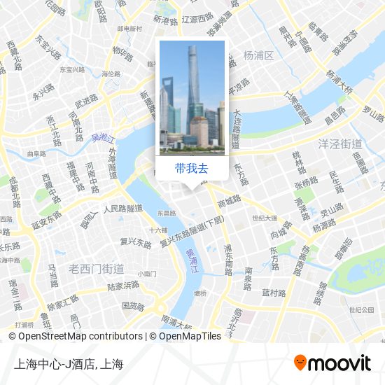 上海中心-J酒店地图