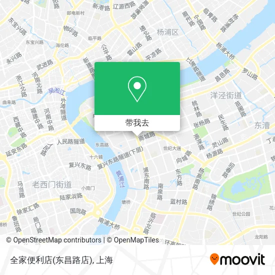 全家便利店(东昌路店)地图