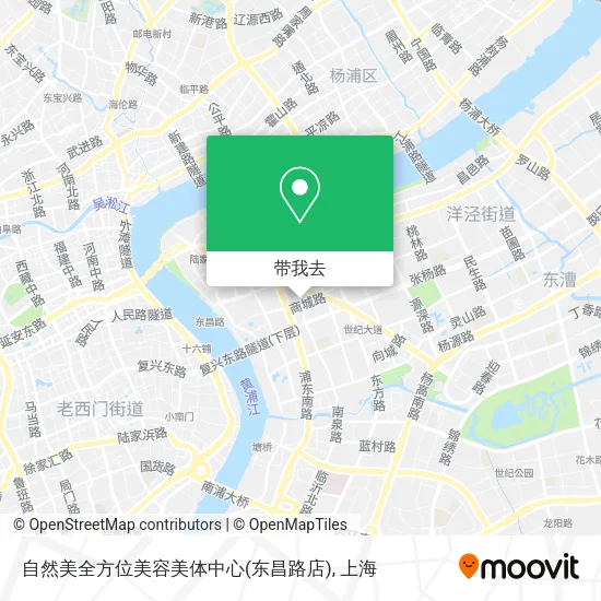 自然美全方位美容美体中心(东昌路店)地图