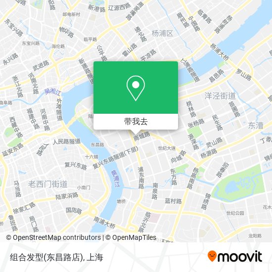 组合发型(东昌路店)地图