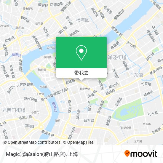 Magic冠军salon(崂山路店)地图