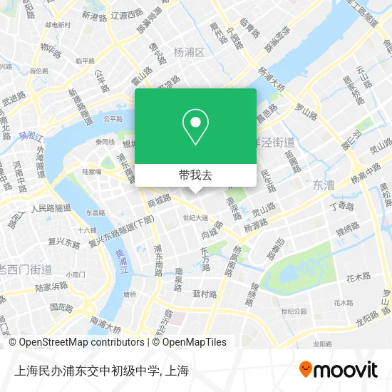 上海民办浦东交中初级中学地图