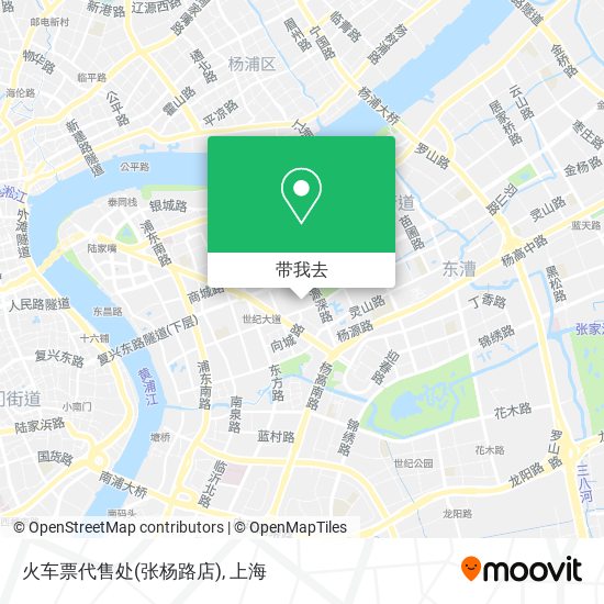 火车票代售处(张杨路店)地图