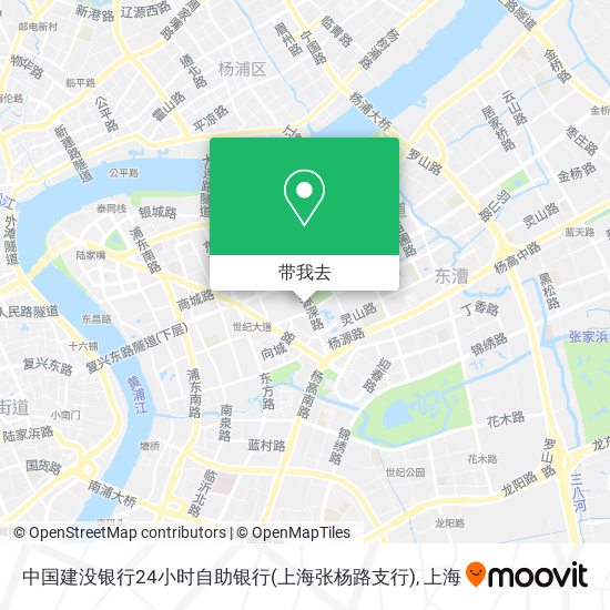中国建没银行24小时自助银行(上海张杨路支行)地图