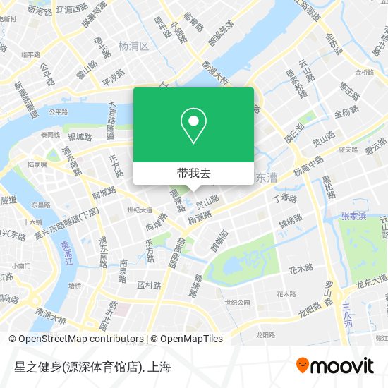 星之健身(源深体育馆店)地图
