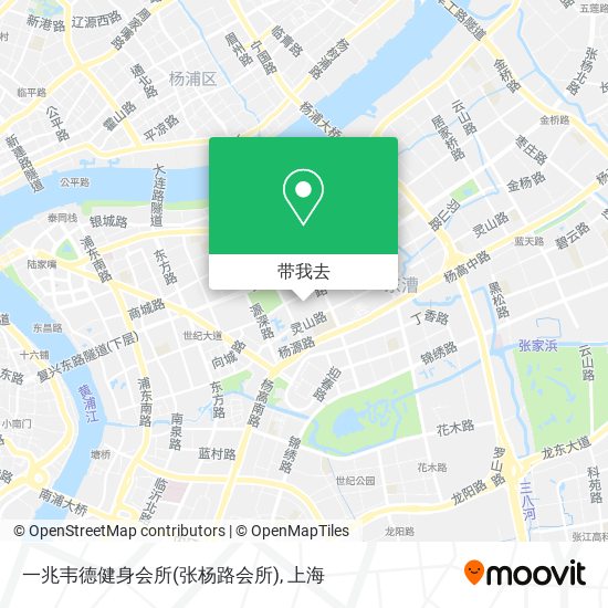 一兆韦德健身会所(张杨路会所)地图