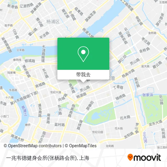一兆韦德健身会所(张杨路会所)地图