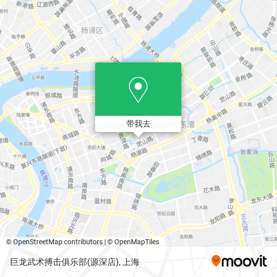 巨龙武术搏击俱乐部(源深店)地图