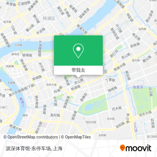 源深体育馆-东停车场地图