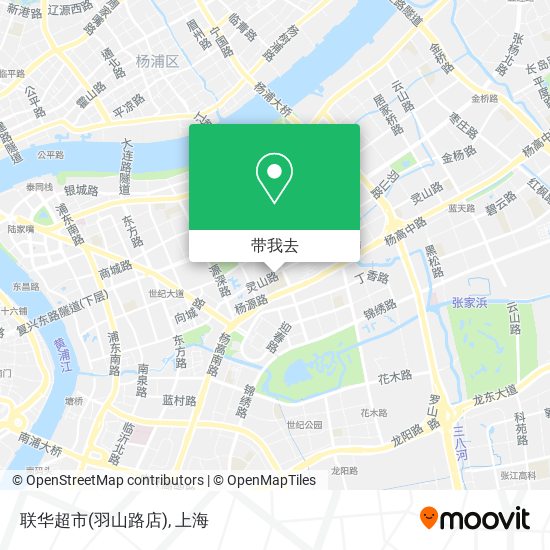 联华超市(羽山路店)地图