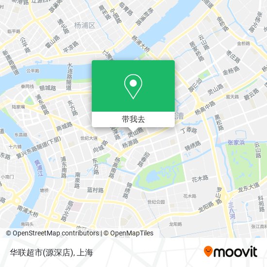 华联超市(源深店)地图