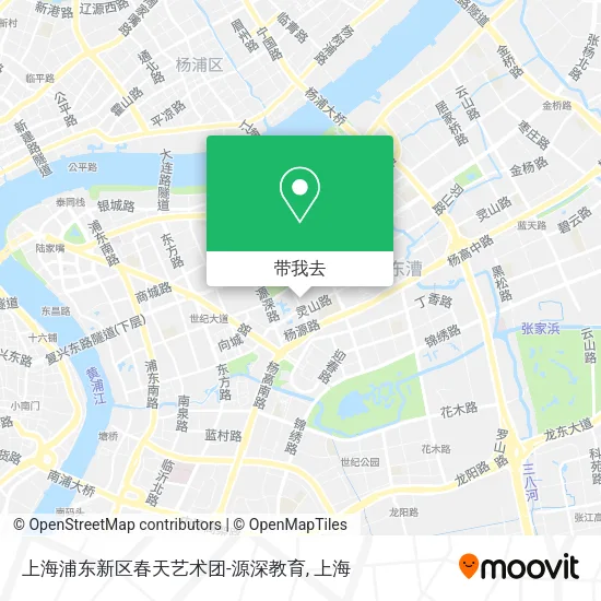 上海浦东新区春天艺术团-源深教育地图
