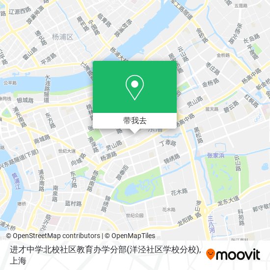 进才中学北校社区教育办学分部(洋泾社区学校分校)地图