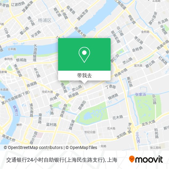 交通银行24小时自助银行(上海民生路支行)地图