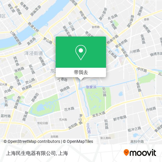 上海民生电器有限公司地图